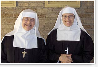 Sister Josefa Maria, at left, and Sister Maria Gabriela